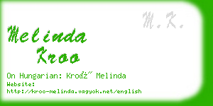 melinda kroo business card